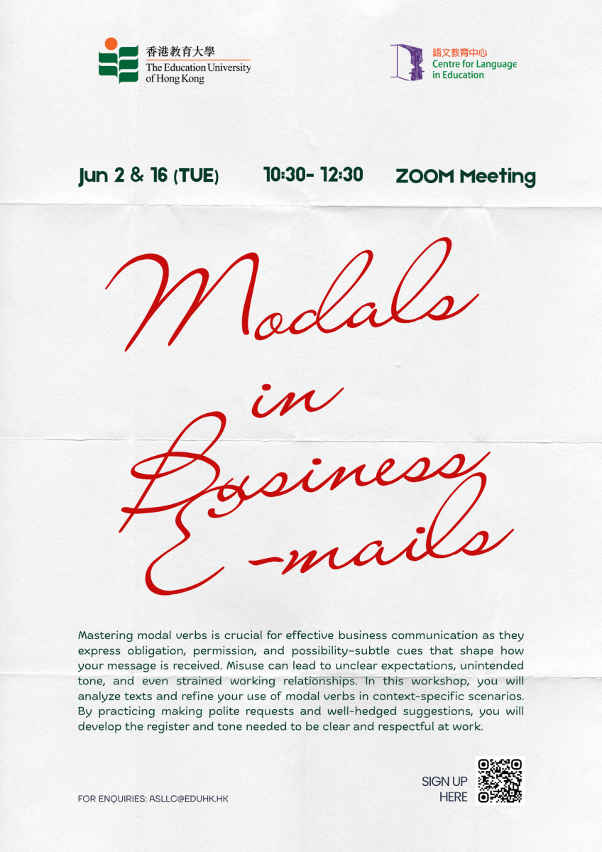 Modals in Business E-mails